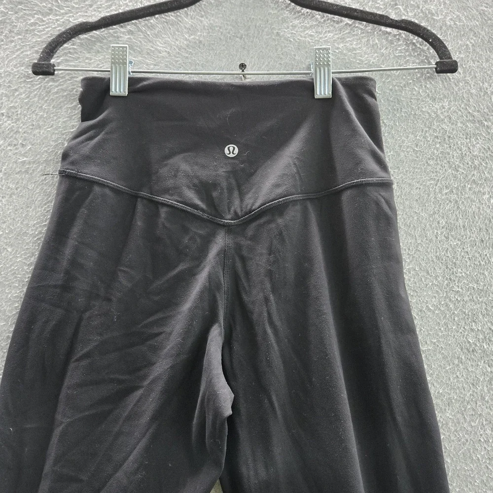 Lululemon Women Activewear Pants 2 Black Align Wide Leg High Rise 30